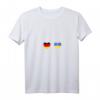Damen Ukrainer Deutschland Ukraine Herzschlag T-Shirt mit V-Ausschnitt – Stolz auf die ukrainische Flagge in Deutschland