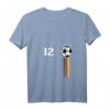 Damen Fußball-Europameisterschaft 2021 Deutschland EM 12 Mann T-Shirt mit V-Ausschnitt – Perfekt als Fan- und Geschenkartikel für EM 2021