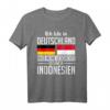Indonesier T-Shirt Deutschland mit Indonesien-Design – Für Menschen mit indonesischer Herkunft und kultureller Verbundenheit