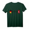 Tunesische Deutschland Flagge - Herzschlag-Design T-Shirt für Stolz, Partys & Urlaube, Geschenk für Tunesien- und Deutschlandliebhaber