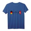Tunesische Deutschland Flagge - Herzschlag-Design T-Shirt für Stolz, Partys & Urlaube, Geschenk für Tunesien- und Deutschlandliebhaber
