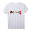 Tunesische Deutschland Flagge - Herzschlag-Design T-Shirt für Stolz, Partys & Urlaube, Geschenk für Tunesien- und Deutschlandliebhaber