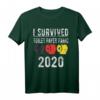 I SURVIVED TOILET PAPER PANIC 2020 T-Shirt – Sarkastisches Geschenk für Pandemie-Überlebende mit schwarzem Humor