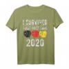 I SURVIVED TOILET PAPER PANIC 2020 T-Shirt – Sarkastisches Geschenk für Pandemie-Überlebende mit schwarzem Humor