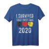 I SURVIVED TOILET PAPER PANIC 2020 T-Shirt – Sarkastisches Geschenk für Pandemie-Überlebende mit schwarzem Humor