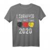 I SURVIVED TOILET PAPER PANIC 2020 T-Shirt – Sarkastisches Geschenk für Pandemie-Überlebende mit schwarzem Humor