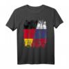Russland Deutschland Freundschaft Flagge T-Shirt – Geschenkidee für Austausch, Fußball, Handball & Basketball Fans für Damen, Herren & Kinder