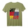 Russland Deutschland Freundschaft Flagge T-Shirt – Geschenkidee für Austausch, Fußball, Handball & Basketball Fans für Damen, Herren & Kinder