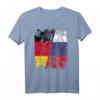 Russland Deutschland Freundschaft Flagge T-Shirt – Geschenkidee für Austausch, Fußball, Handball & Basketball Fans für Damen, Herren & Kinder