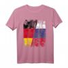Russland Deutschland Freundschaft Flagge T-Shirt – Geschenkidee für Austausch, Fußball, Handball & Basketball Fans für Damen, Herren & Kinder