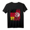 Tunesien Deutschland Flagge T-Shirt | Damen, Herren & Kinder | Klassisch geschnitten & doppelt genähter Saum