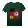 Tunesien Deutschland Flagge T-Shirt | Damen, Herren & Kinder | Klassisch geschnitten & doppelt genähter Saum