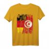 Tunesien Deutschland Flagge T-Shirt | Damen, Herren & Kinder | Klassisch geschnitten & doppelt genähter Saum