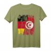 Tunesien Deutschland Flagge T-Shirt | Damen, Herren & Kinder | Klassisch geschnitten & doppelt genähter Saum