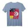 Tunesien Deutschland Flagge T-Shirt | Damen, Herren & Kinder | Klassisch geschnitten & doppelt genähter Saum