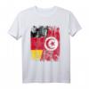 Tunesien Deutschland Flagge T-Shirt | Damen, Herren & Kinder | Klassisch geschnitten & doppelt genähter Saum