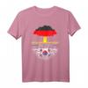 German Grown Korean Roots T-Shirt – Patriotisches Geschenk für Eurasier mit deutschen und koreanischen Wurzeln für alle Anlässe