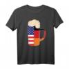 Bierglas T-Shirt USA Deutschland mit Krone – Geschenk für Bierliebhaber, Bierzelt & Biergarten