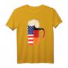Bierglas T-Shirt USA Deutschland mit Krone – Geschenk für Bierliebhaber, Bierzelt & Biergarten
