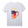 Bierglas T-Shirt USA Deutschland mit Krone – Geschenk für Bierliebhaber, Bierzelt & Biergarten