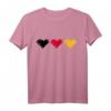 Deutschland Herzen T-Shirt – Patriotisches Kleid mit Flagge in Schwarz, Rot, Gelb für Deutsche Liebhaber & Vaterlandsfans