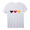 Deutschland Herzen T-Shirt – Patriotisches Kleid mit Flagge in Schwarz, Rot, Gelb für Deutsche Liebhaber & Vaterlandsfans