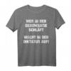 Pro Demokratie Anti Diktatur Spruch Deutschland Politik T-Shirt – Unterstütze Demokratie & Gegen Diktatur bei Wahlen und in der Freizeit