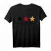 Deutschland Sterne T-Shirt mit Flaggenfarben – Klassisch geschnitten, perfekt für Deutsche und Reisende