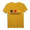 Deutschland Sterne T-Shirt mit Flaggenfarben – Klassisch geschnitten, perfekt für Deutsche und Reisende