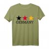 Deutschland Sterne T-Shirt mit Flaggenfarben – Klassisch geschnitten, perfekt für Deutsche und Reisende