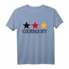 Deutschland Sterne T-Shirt mit Flaggenfarben – Klassisch geschnitten, perfekt für Deutsche und Reisende