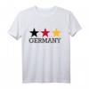 Deutschland Sterne T-Shirt mit Flaggenfarben – Klassisch geschnitten, perfekt für Deutsche und Reisende