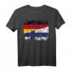 Finnland Deutschland Flagge T-Shirt für Damen, Herren & Kinder – Klassisch geschnitten, doppelt genähter Saum, ideal für Fans & Nationalstolz