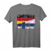 Finnland Deutschland Flagge T-Shirt für Damen, Herren & Kinder – Klassisch geschnitten, doppelt genähter Saum, ideal für Fans & Nationalstolz