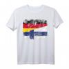 Finnland Deutschland Flagge T-Shirt für Damen, Herren & Kinder – Klassisch geschnitten, doppelt genähter Saum, ideal für Fans & Nationalstolz