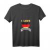 Damen I Love Germany Souvenirs T-Shirt mit Deutschland Flagge und V-Ausschnitt – Perfektes Geschenk für Touristen & Deutschlandliebhaber
