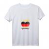 Damen I Love Germany Souvenirs T-Shirt mit Deutschland Flagge und V-Ausschnitt – Perfektes Geschenk für Touristen & Deutschlandliebhaber
