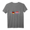 Kroatien Deutschland Herzschlag EKG Reise T-Shirt - Souvenir für Kroatien-Urlauber & Auswanderer