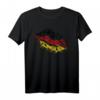 Deutschland Kussmund Lippen T-Shirt – Das perfekte Fan- und Sportgeschenk für Fußball-, Handball- und Frauenfussballfans für Geburtstag, Weihnachten & Public Viewing