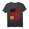 Marokko Deutschland Flagge T-Shirt für Damen, Herren und Kinder – Klassisch geschnitten, doppelt genähter Saum