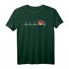 Herzschlag Herzlinie Herzfrequenz Deutschland T-Shirt - Fanartikel für Deutschlandliebhaber, Vereins- und Turnierfans, perfektes Geschenk