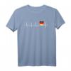 Herzschlag Herzlinie Herzfrequenz Deutschland T-Shirt - Fanartikel für Deutschlandliebhaber, Vereins- und Turnierfans, perfektes Geschenk