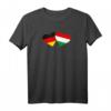 Deutschland Ungarn Liebes Herz T-Shirt – Kulturelle Flaggen Liebe für Valentinstag, Geburtstage & besondere Anlässe
