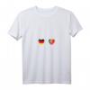 Damen T-Shirt mit Deutschland und Portugal Flaggen - Doppelte Staatsbürgerschaft, Integration & Urlaubsoutfit in Portugal