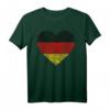 Deutschland Flagge - Fingerabdruckherz T-Shirt für Deutschen Stolz & Humor - Perfekt für Deutsche im In- und Ausland