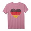 Deutschland Flagge - Fingerabdruckherz T-Shirt für Deutschen Stolz & Humor - Perfekt für Deutsche im In- und Ausland