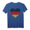 Deutschland Flagge - Fingerabdruckherz T-Shirt für Deutschen Stolz & Humor - Perfekt für Deutsche im In- und Ausland