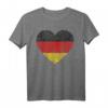 Deutschland Flagge - Fingerabdruckherz T-Shirt für Deutschen Stolz & Humor - Perfekt für Deutsche im In- und Ausland