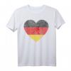 Deutschland Flagge - Fingerabdruckherz T-Shirt für Deutschen Stolz & Humor - Perfekt für Deutsche im In- und Ausland
