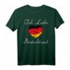 Ich Liebe Deutschland T-Shirt - Ideales Geschenk für Deutschland-Fans, Flaggenliebhaber & Touristen